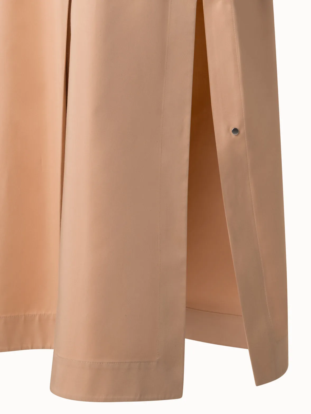Maxi Coat in Water Repellent Silk Poplin Akris