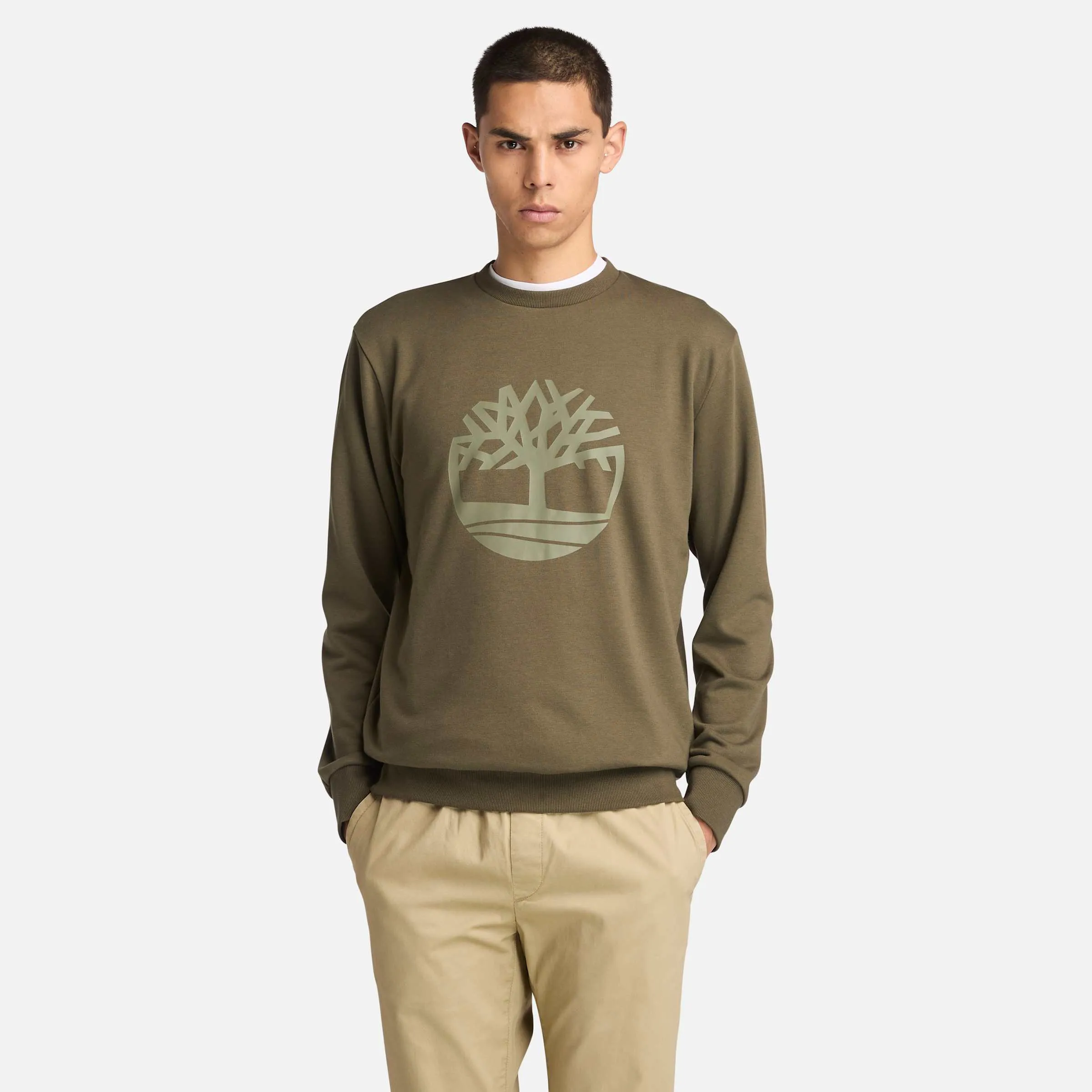Men's Northwood Tree Logo Loopback Crew Neck Sweatshirt