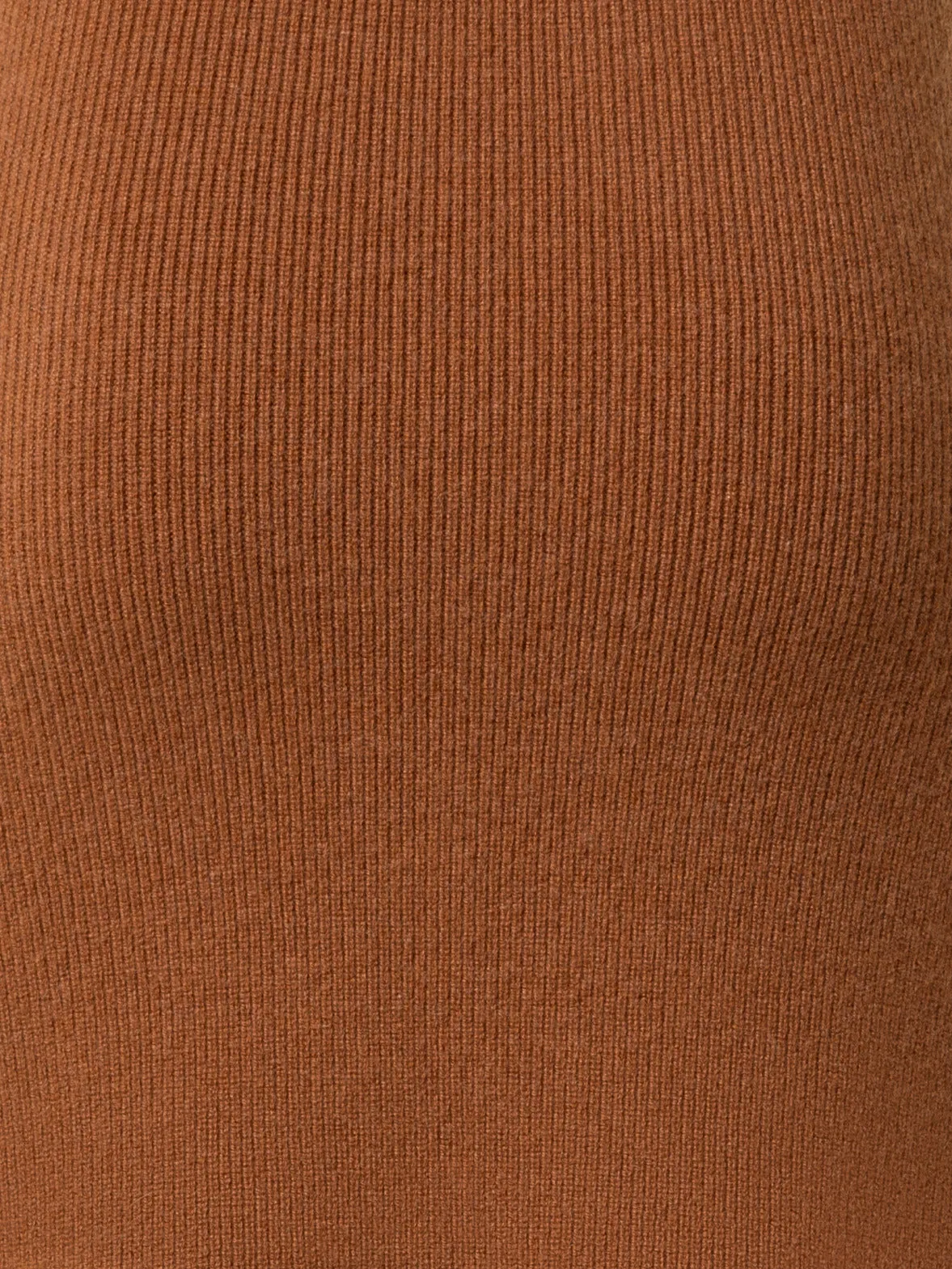 Midi Knit Skirt in Ribbed Cashmere Akris