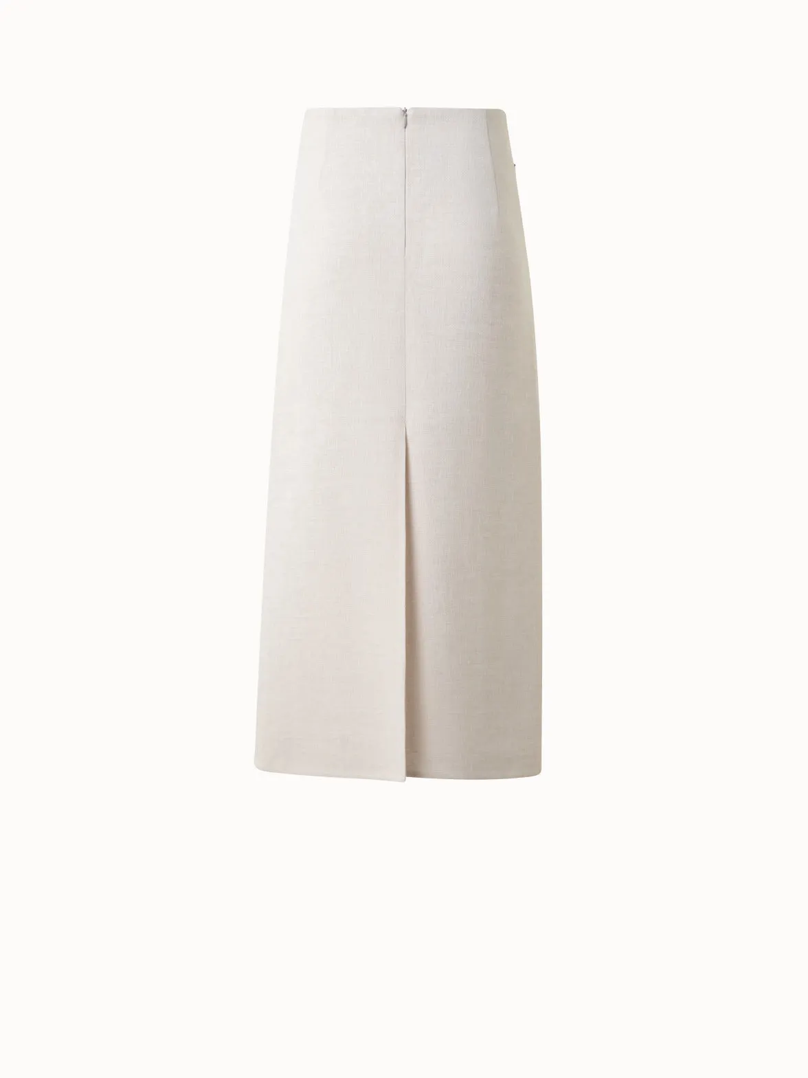 Midi Skirt in Linen Double-Face Akris