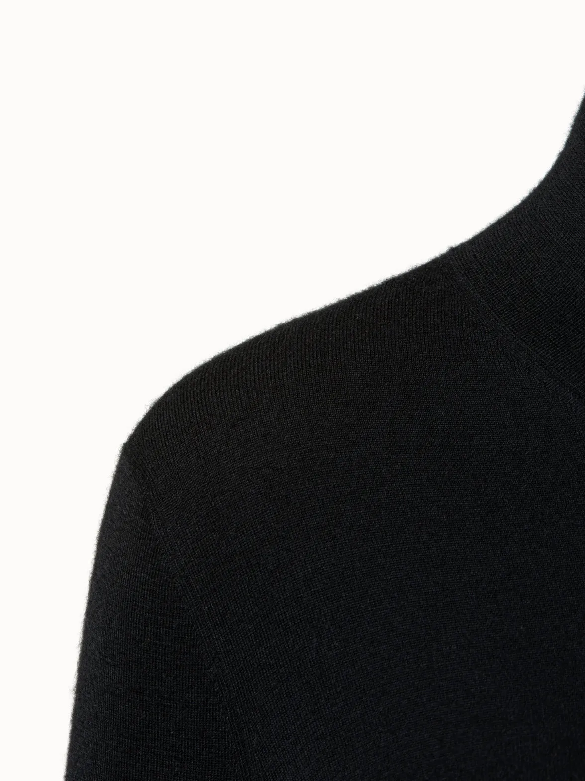 Mock Neck Knit Pullover in Cashmere and Silk Akris