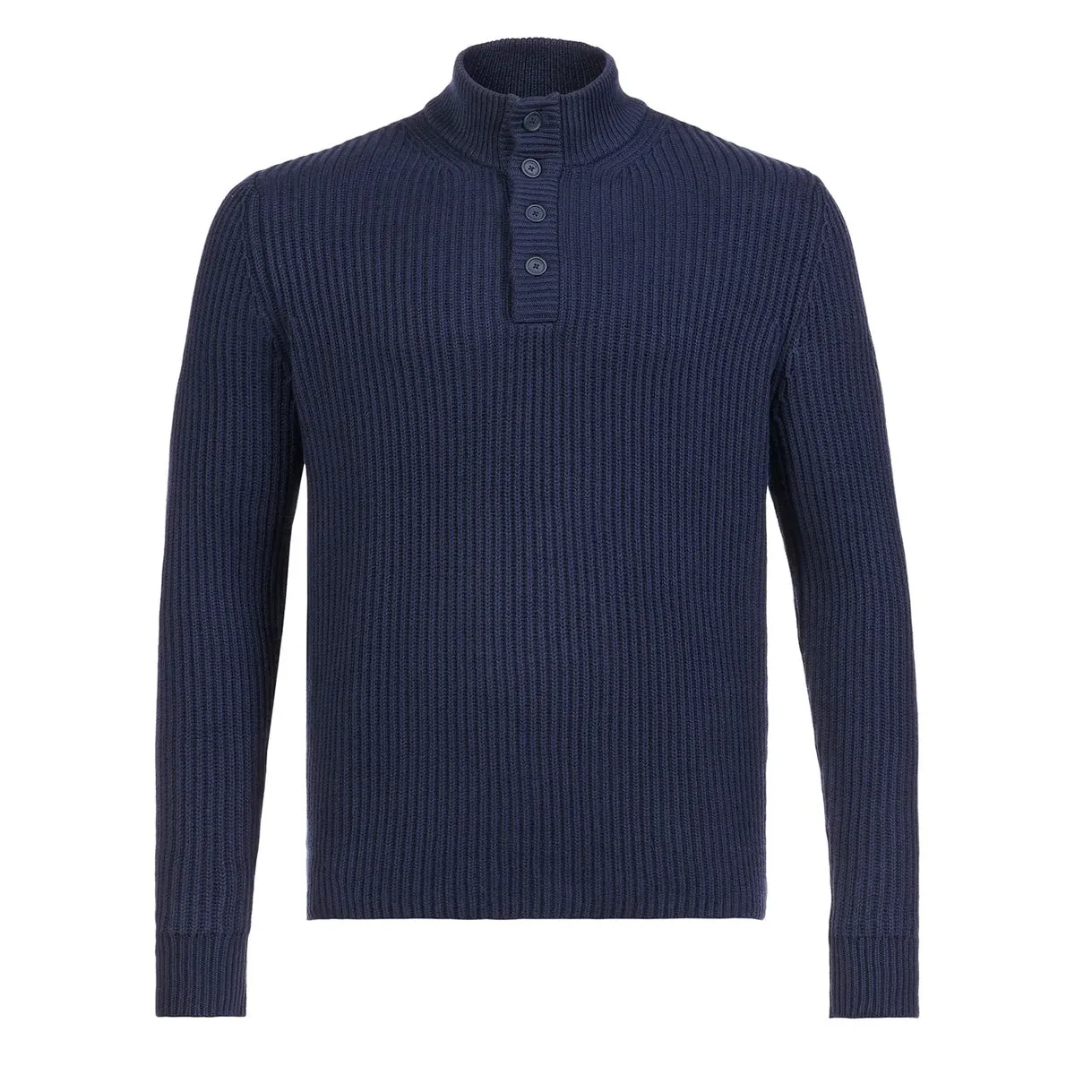 Musto Marina Button Neck Knit Navy