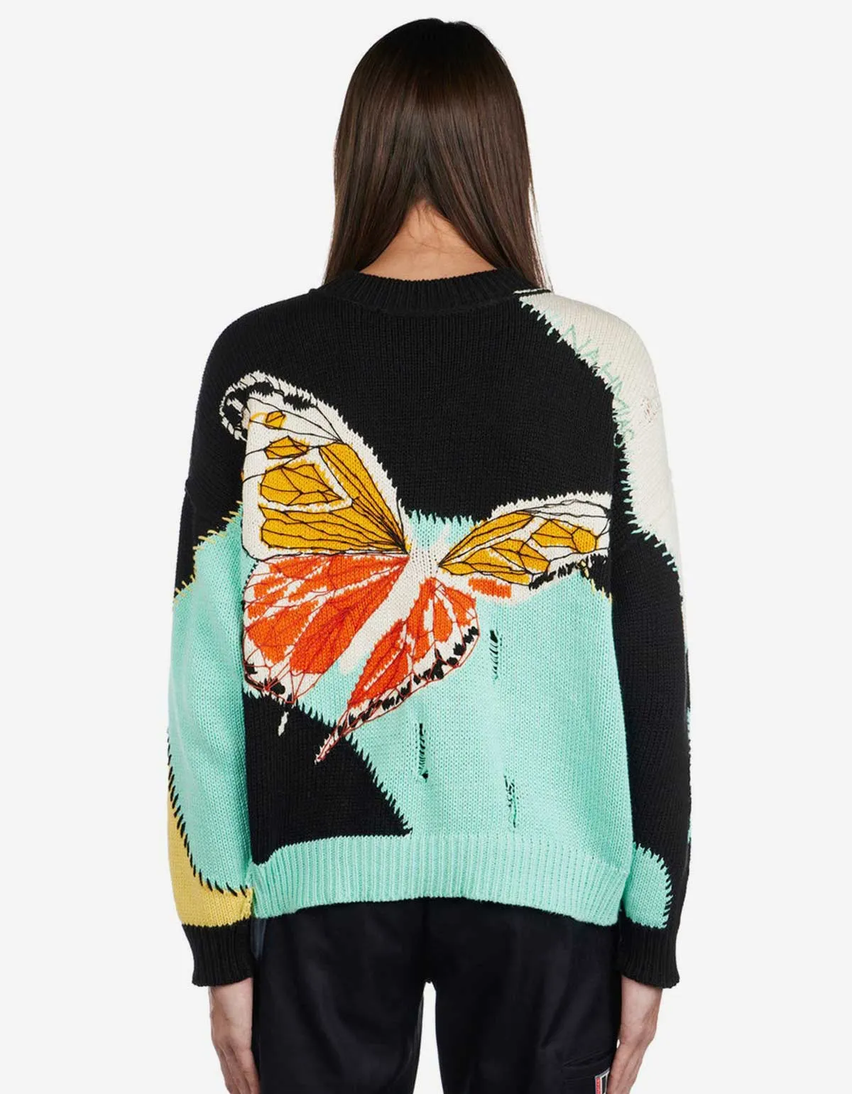 Nahmias Multicolour Butterfly Intarsia Sweater