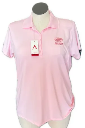New Antigua NFL Packers Polo in Pink Size XL MSP $59