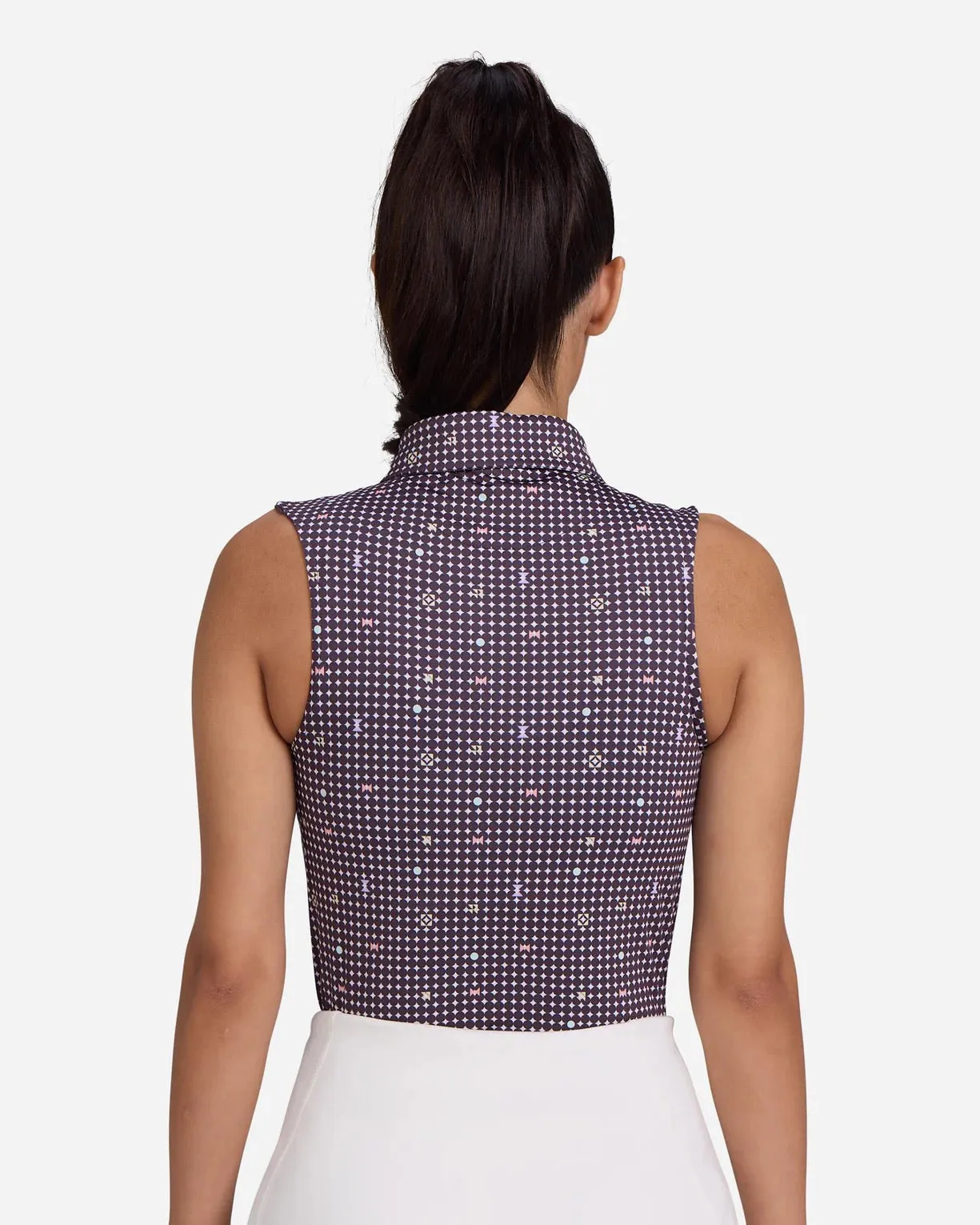 New Bad Birdie Women's Throwing Darts Sleeveless Golf Polo