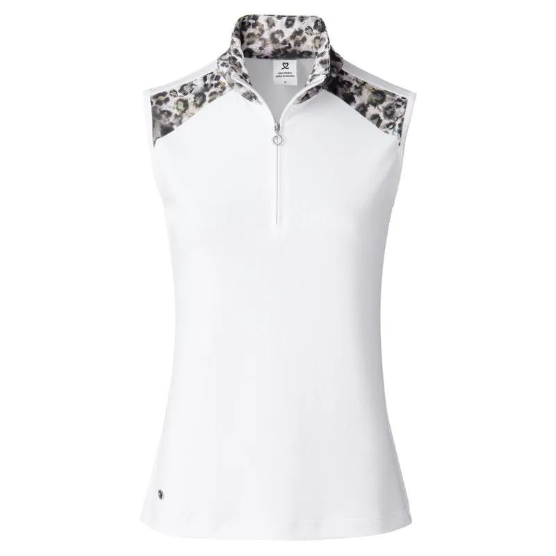New Daily Sports Ash White Sleeveless Polo Shirt Size XXL MSP$90