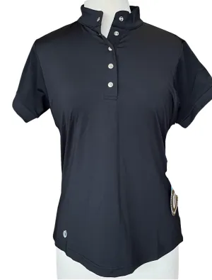 New GGBlue Black Jolene Short Sleeve Golf Top MSP$81