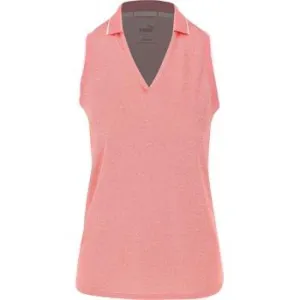 New Puma Mattress Sprinter Sleeveless Golf Polo in Georgia Peach Size XL MSP$55