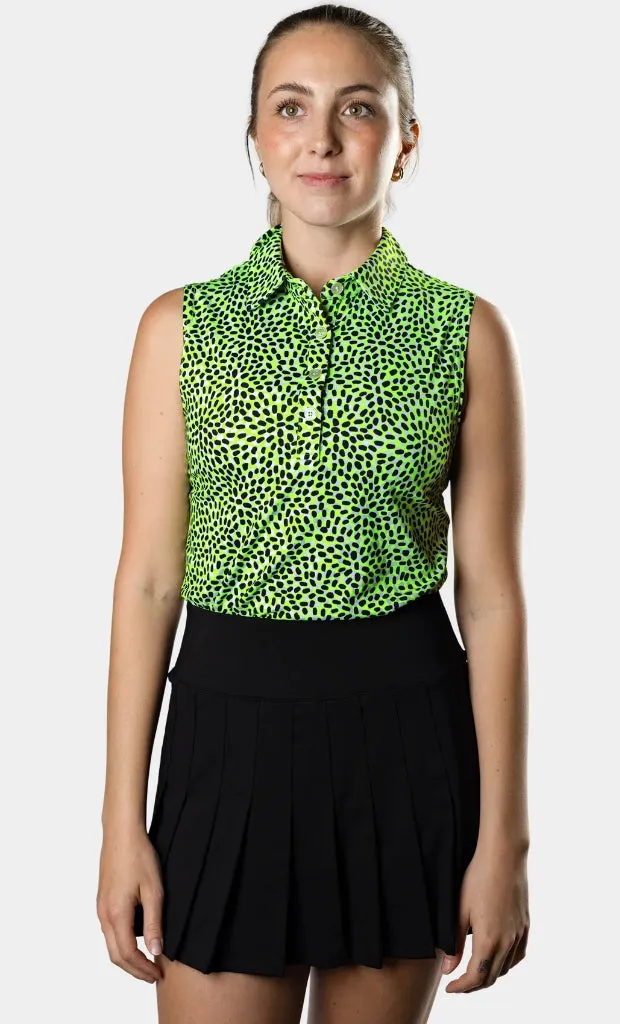 New Sunday Swagger Women's Poppy Sleeveless Golf Polo