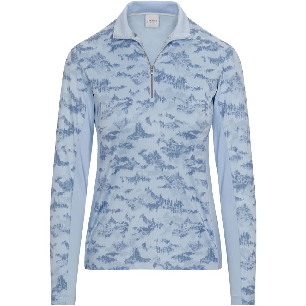 New Women's Dunning Tully Ventilated Long Sleeve Peformance Polo MSP$98