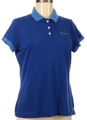 Nike Dri-Fit Royal Blue Golf Polo w/ Contrast Collar Size M. $60