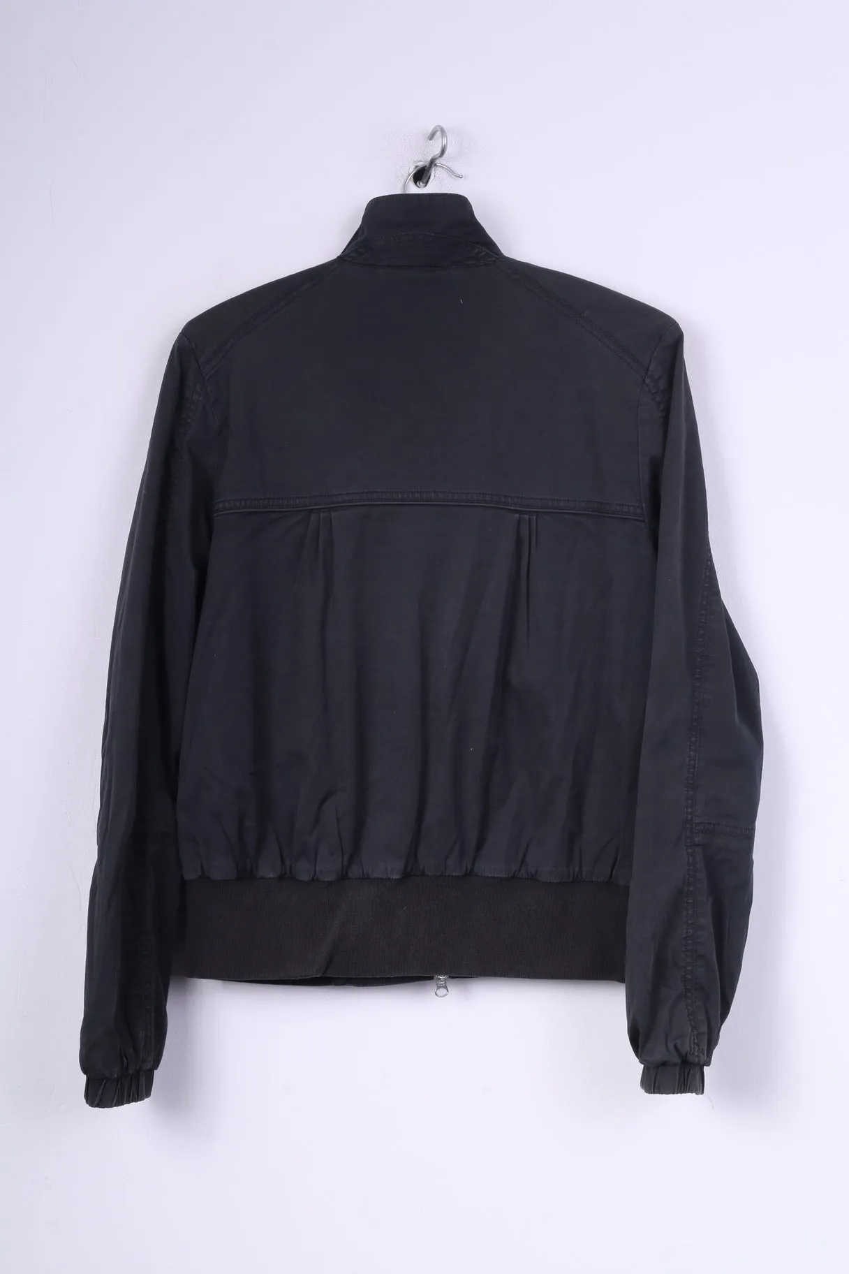Nike Sportswear Womens L 14/16 Jacket Black Cotton Full Zipper Pocket
