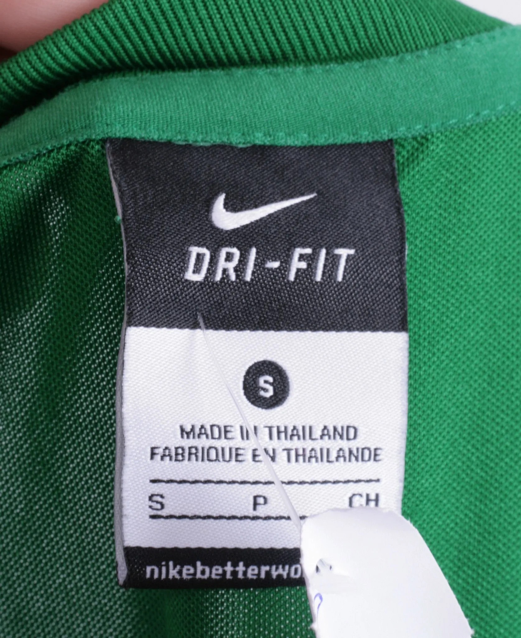 Nike Womens S Shirt Green Dri-Fit Sport Short Sleeve Football