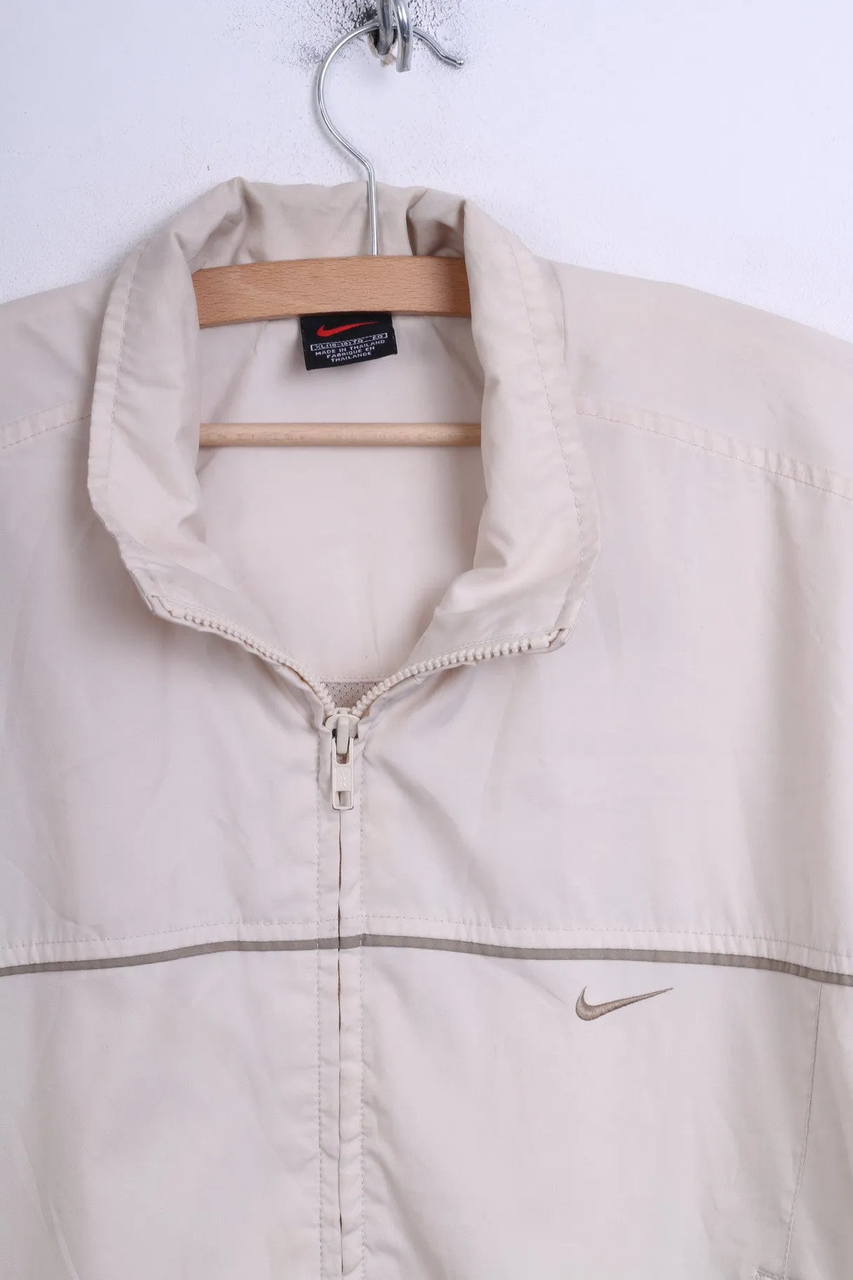 Nike Womens XL (16-18 )Track Top Jacket Ecru Sport