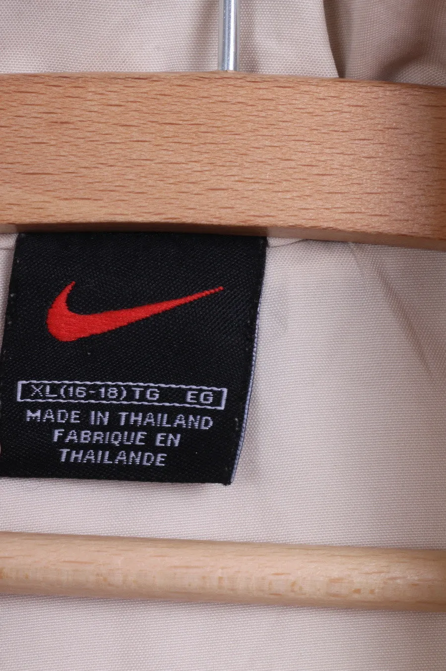 Nike Womens XL (16-18 )Track Top Jacket Ecru Sport