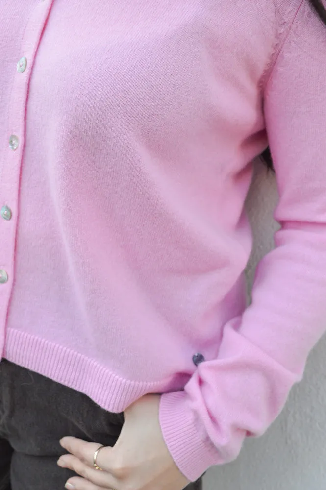 Numph Kasha Pink Cosmos Cardigan