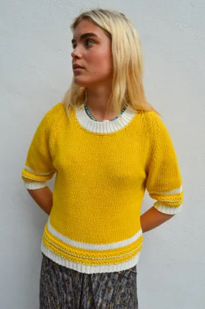 One Collective Helsinki Sulphur Short Sleeve Jumper
