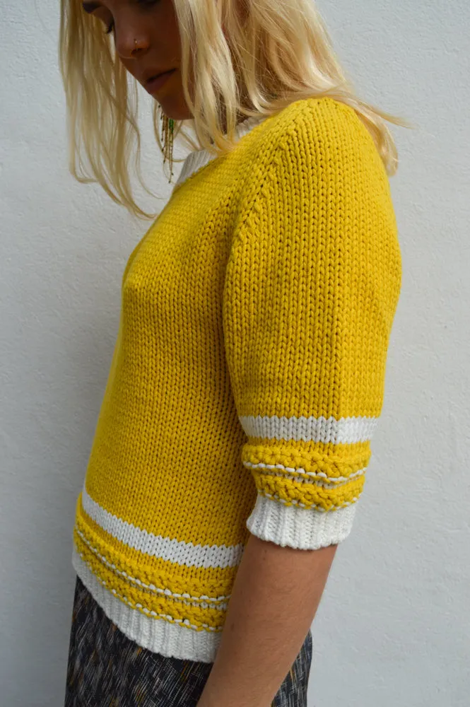 One Collective Helsinki Sulphur Short Sleeve Jumper