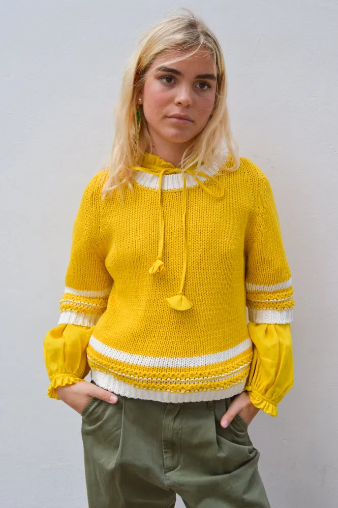 One Collective Helsinki Sulphur Short Sleeve Jumper