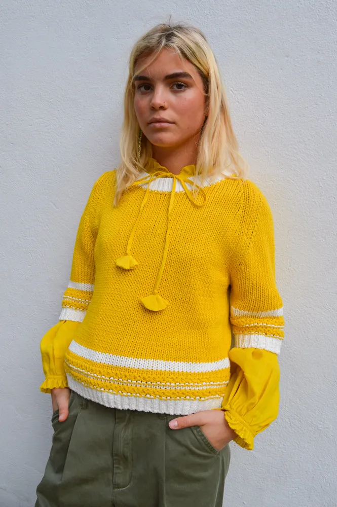 One Collective Helsinki Sulphur Short Sleeve Jumper
