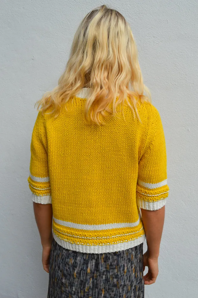One Collective Helsinki Sulphur Short Sleeve Jumper