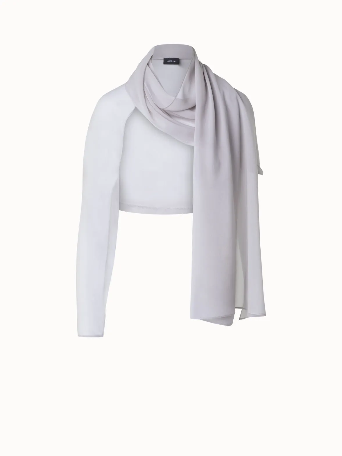 One Sleeve Silk Stola Akris