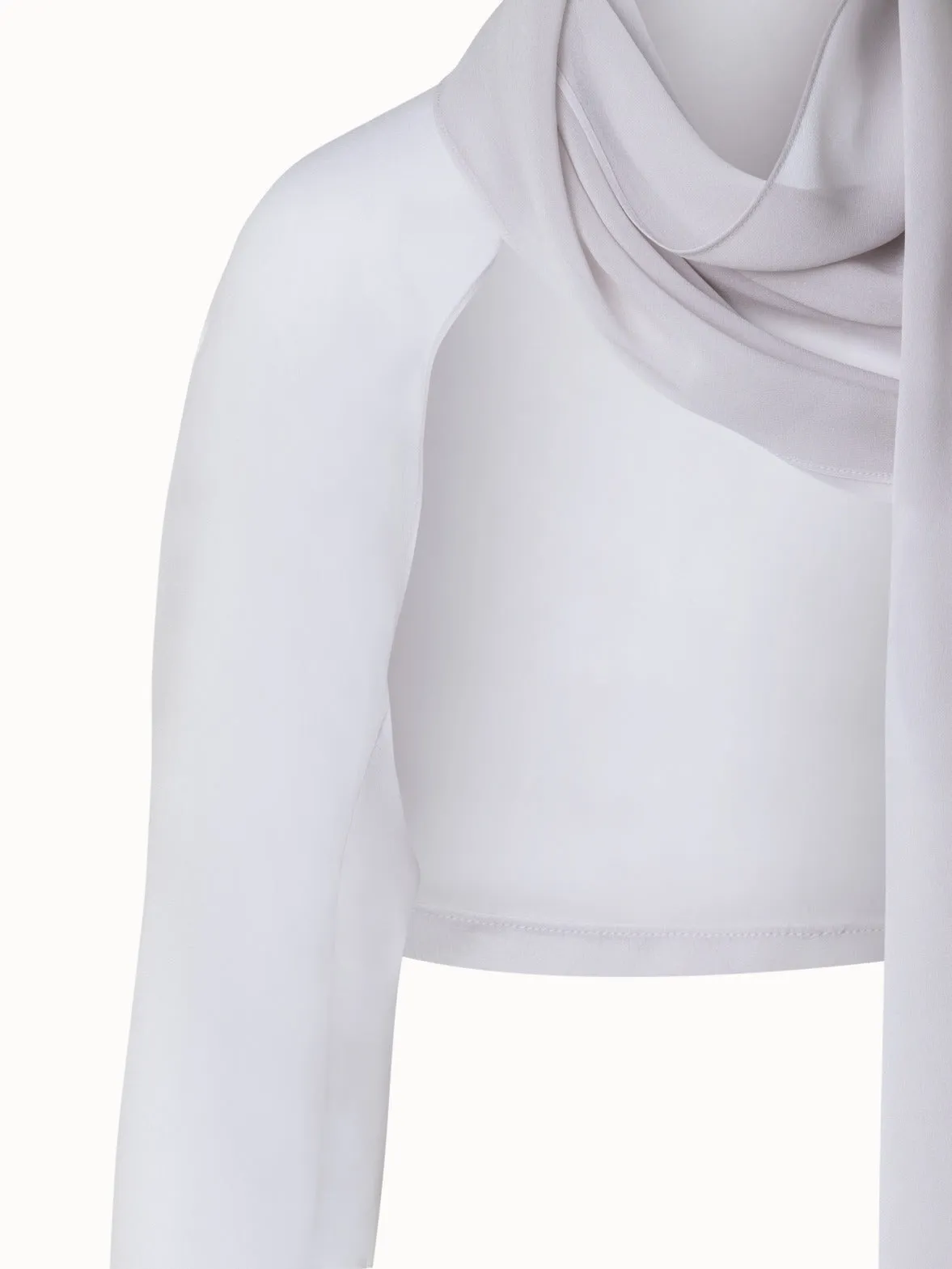 One Sleeve Silk Stola Akris