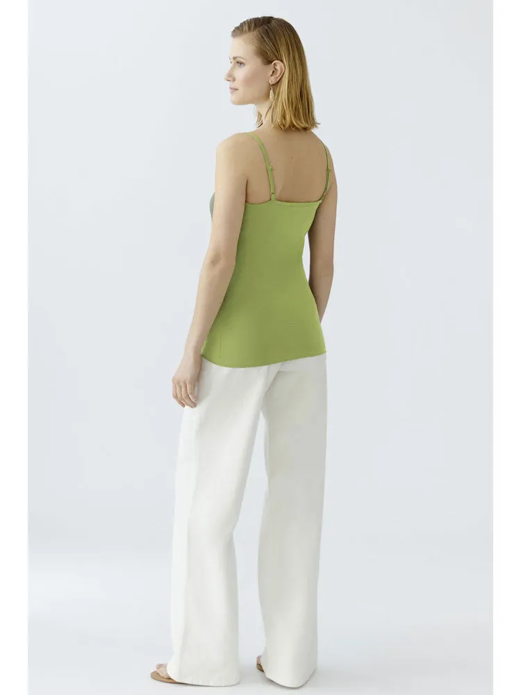 Oui Cami Top Pea Green