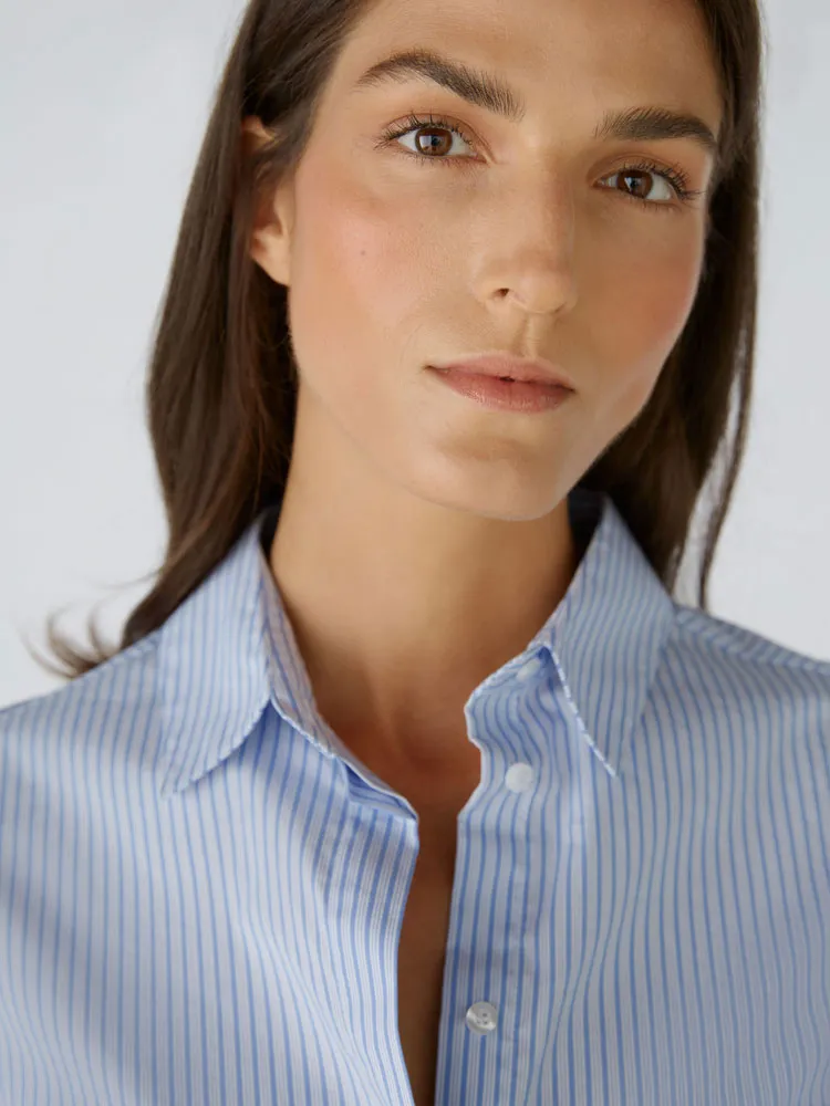 Oui Shirt Blue & White