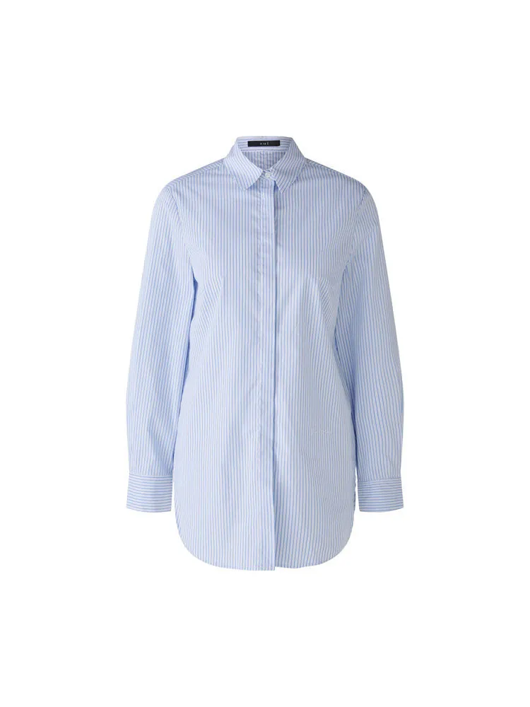 Oui Shirt Blue & White