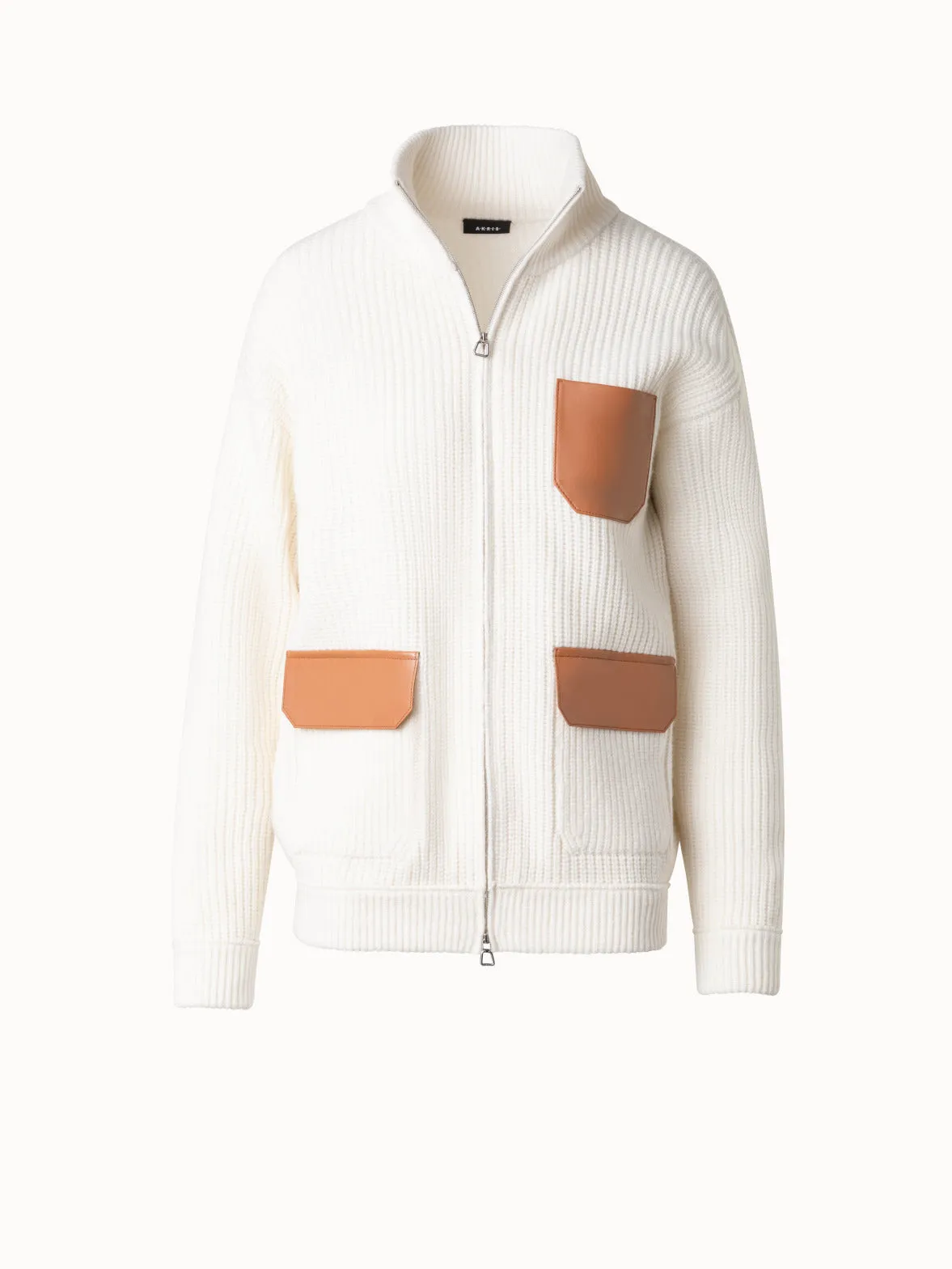 Oversize Long Cardigan in Cashmere Akris