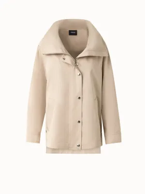 Oversized Water-Resistant Silk Parka Akris