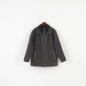 Paul R.Smith Men 27 XL Jacket Charcoal Harrington Full Double Zipper Padded Top