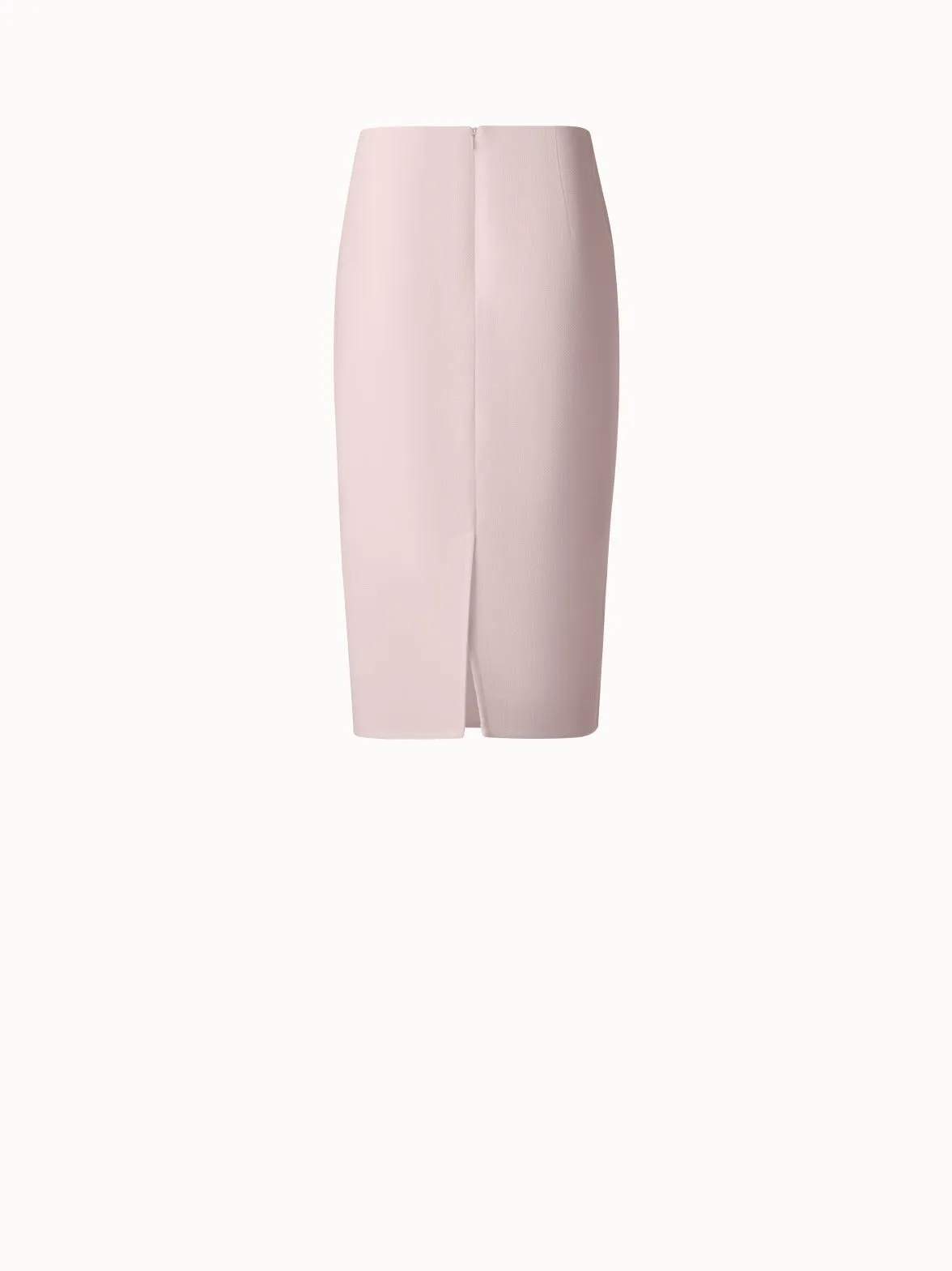 Pencil Skirt in Wool Crêpe Double-Face Akris