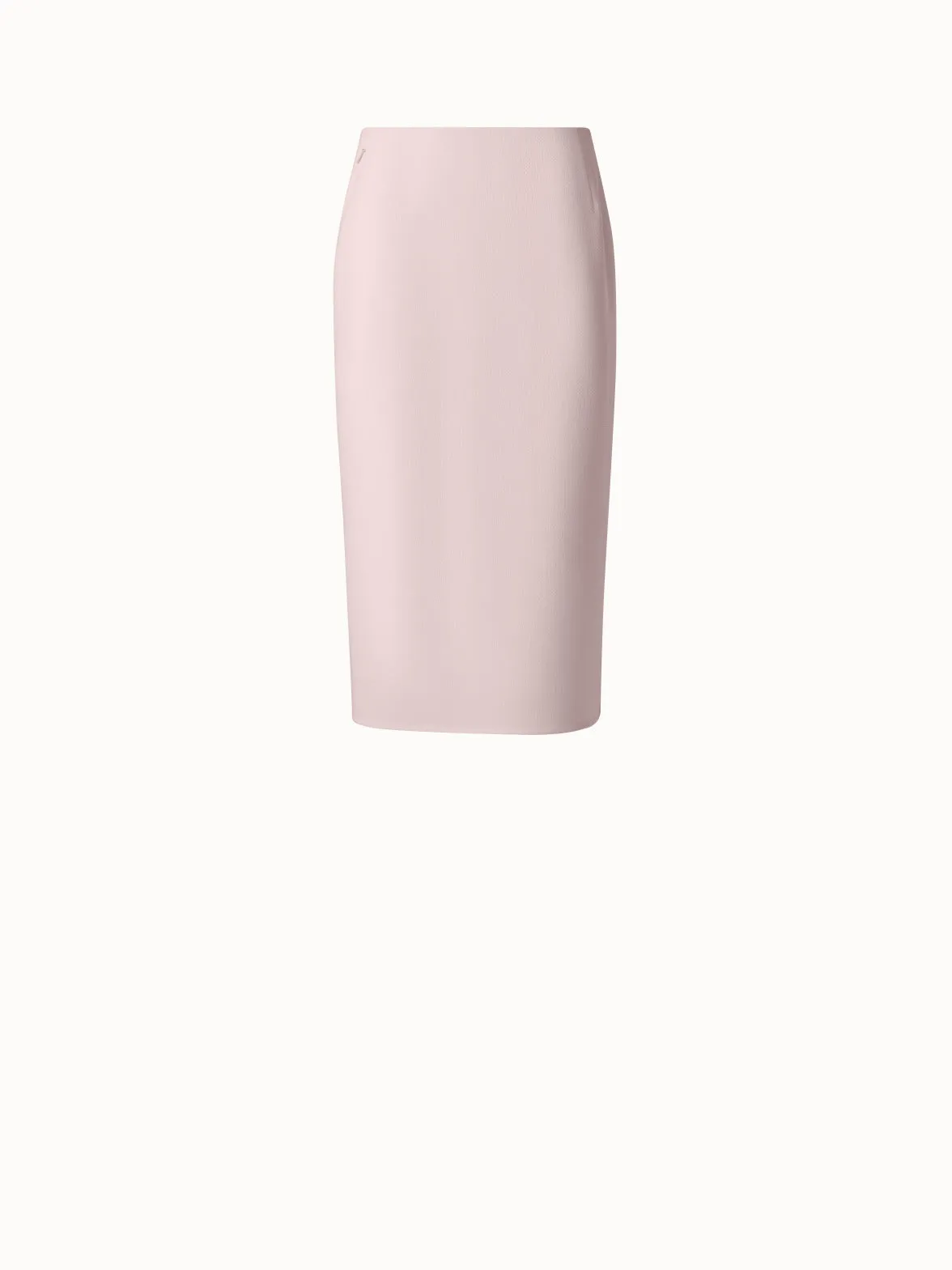 Pencil Skirt in Wool Crêpe Double-Face Akris