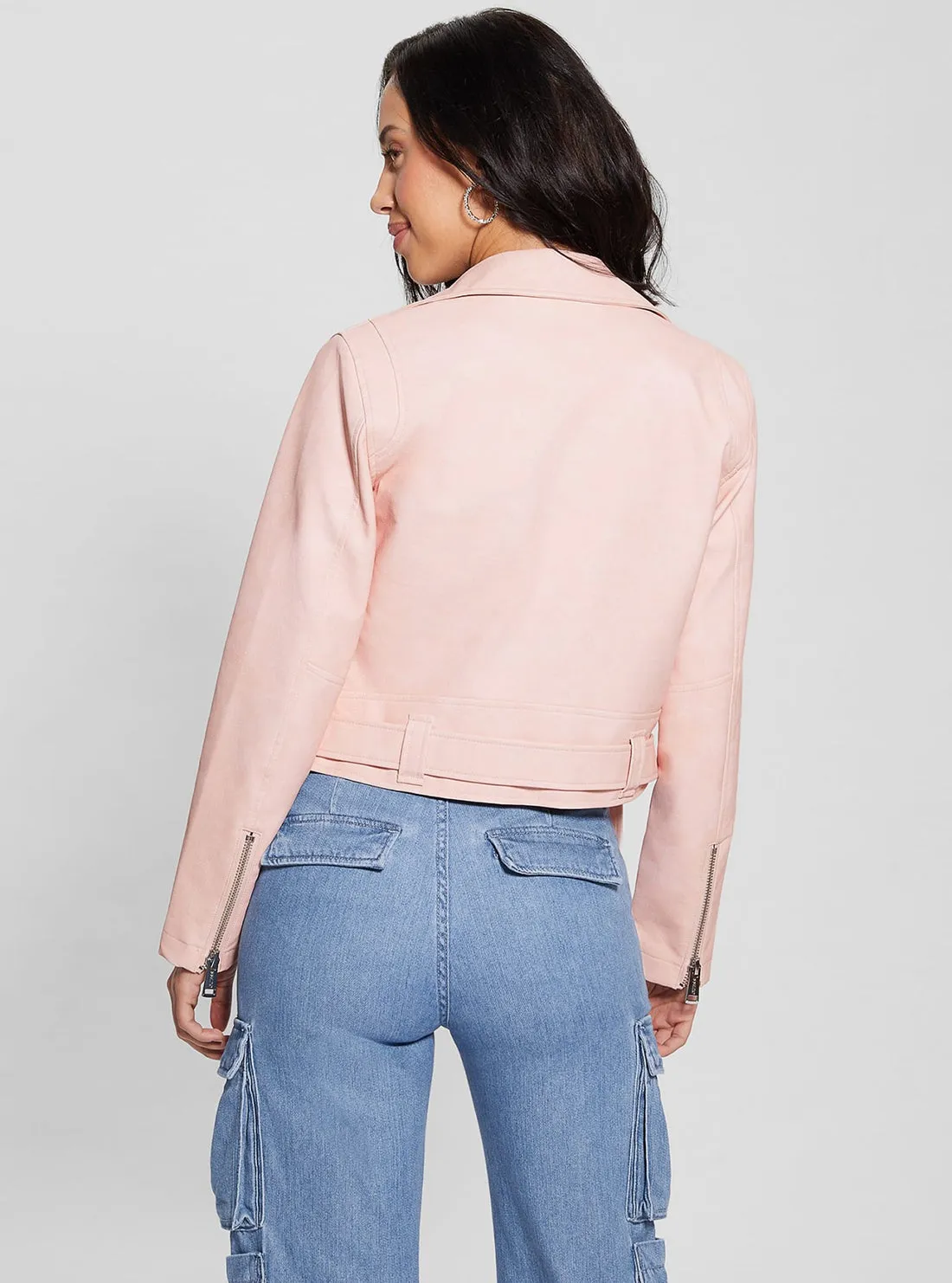 Pink Patty Biker Jacket Guess
