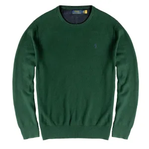 Polo Ralph Lauren Cotton Crewneck Jumper Moss Agate