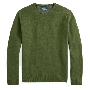 Polo Ralph Lauren Wool Crew Neck Knit Classic Olive Heather