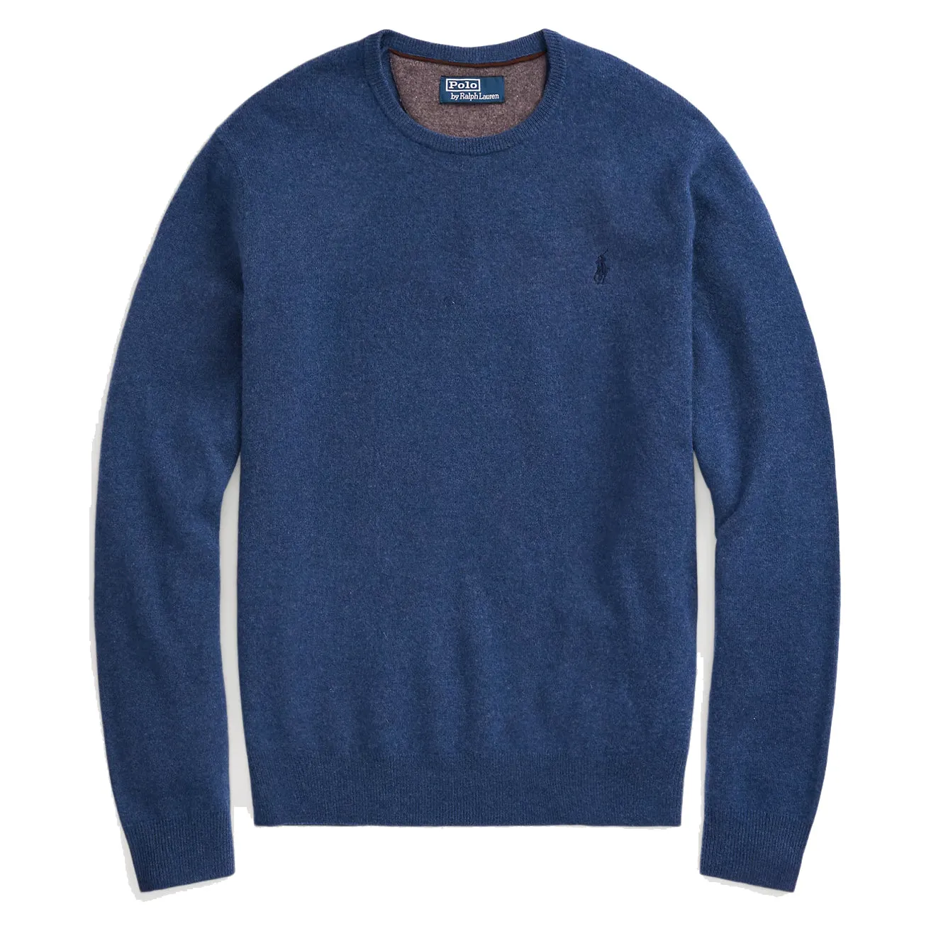 Polo Ralph Lauren Wool Crew Neck Knit Rustic Navy Heather