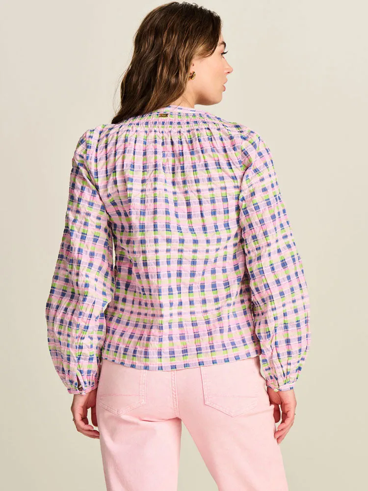 Pom Top Checks Pink