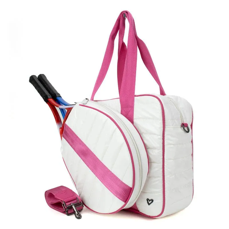 preneLOVE Tennis Bag - White/Pink