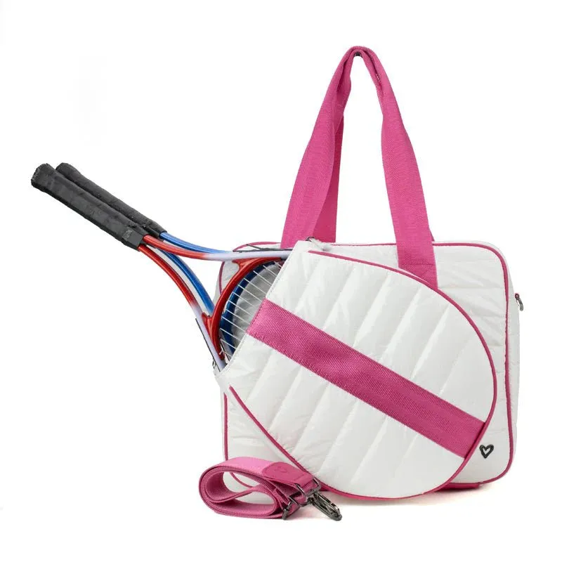 preneLOVE Tennis Bag - White/Pink