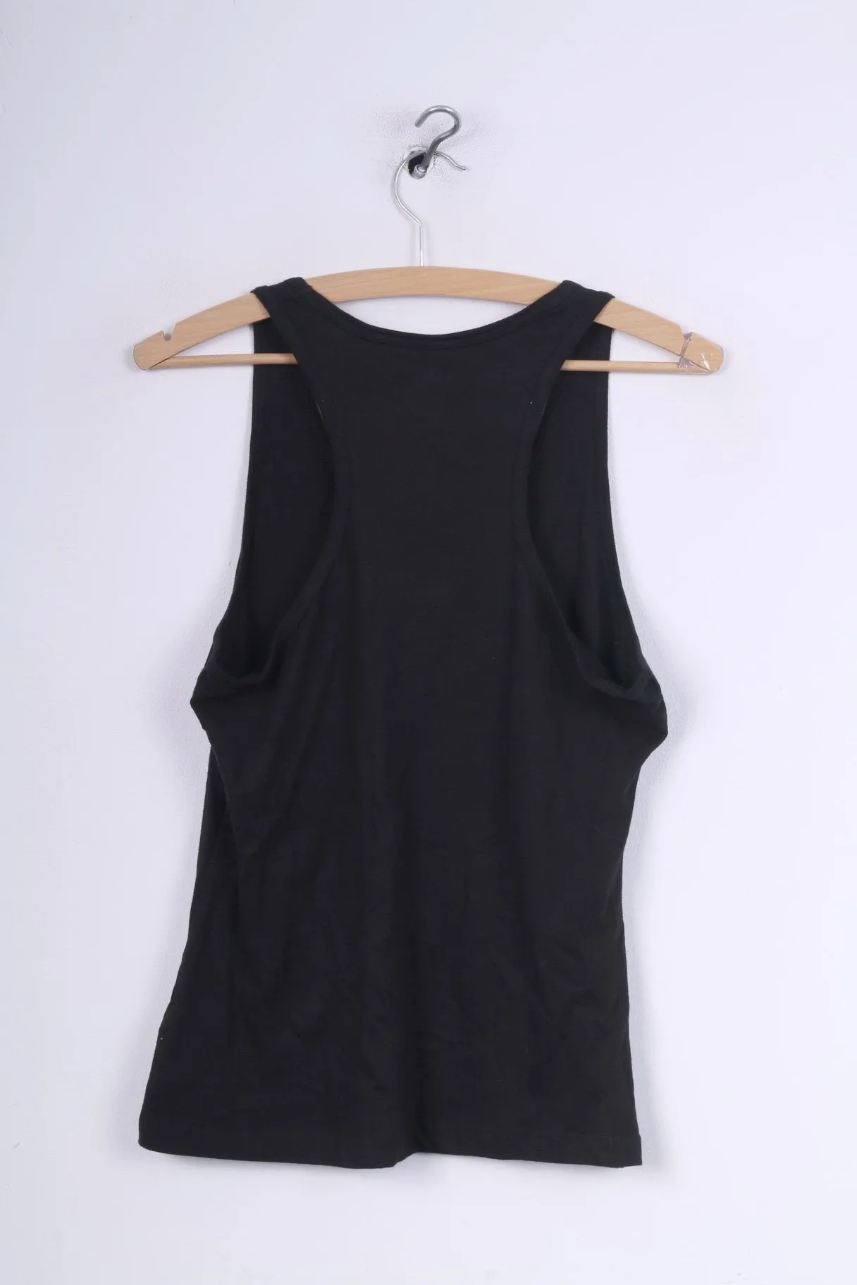 Primark The Beatles Womens 10/12 M Shirt Tank Top Graphic Cotton Black A Hard Days Night