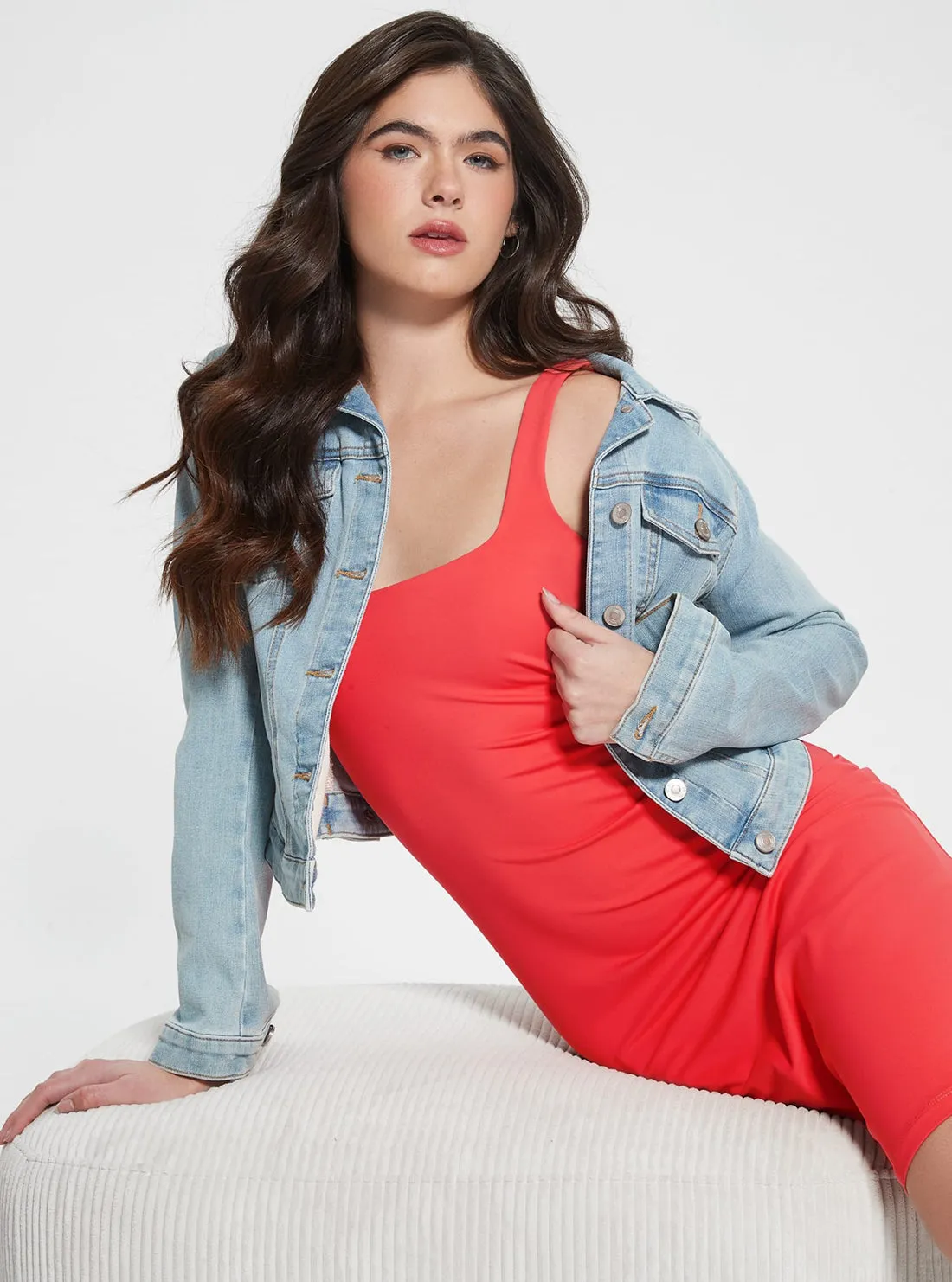 Red Charlotte Mini Dress Guess