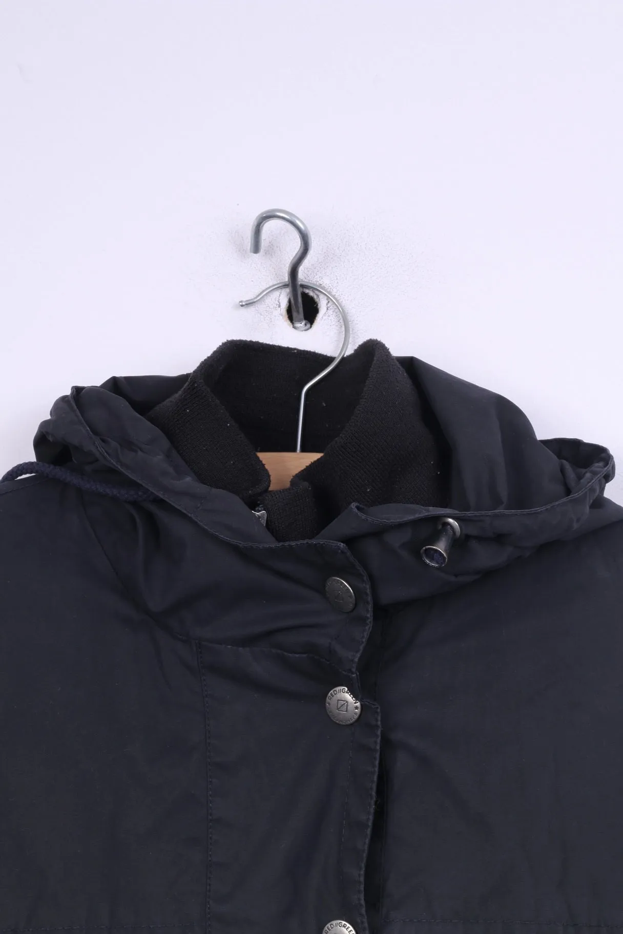 Red Green Of Scandinavia Feminine Womens M Jacket Hooded Black Cotton