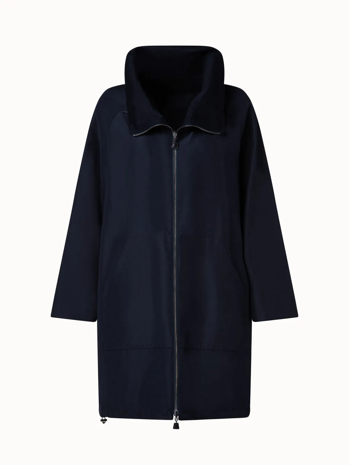 Reversible Cashmere and Silk Parka Akris