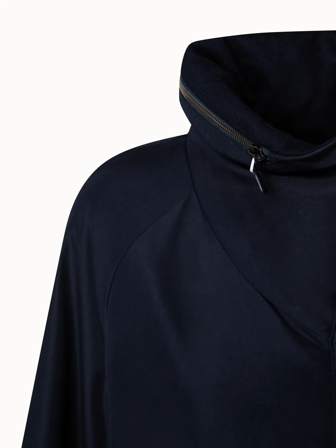 Reversible Cashmere and Silk Parka Akris