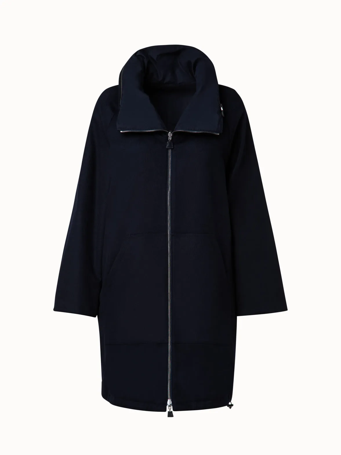 Reversible Cashmere and Silk Parka Akris