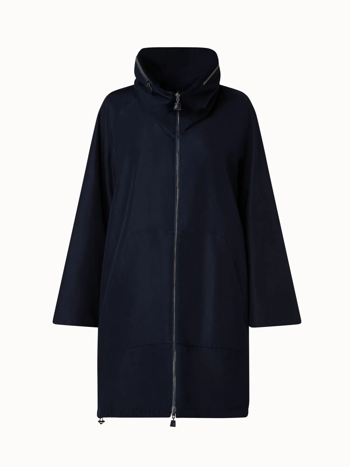 Reversible Cashmere and Silk Parka Akris