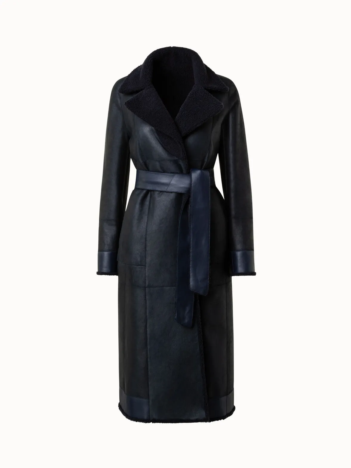 Reversible Shearling Coat Akris